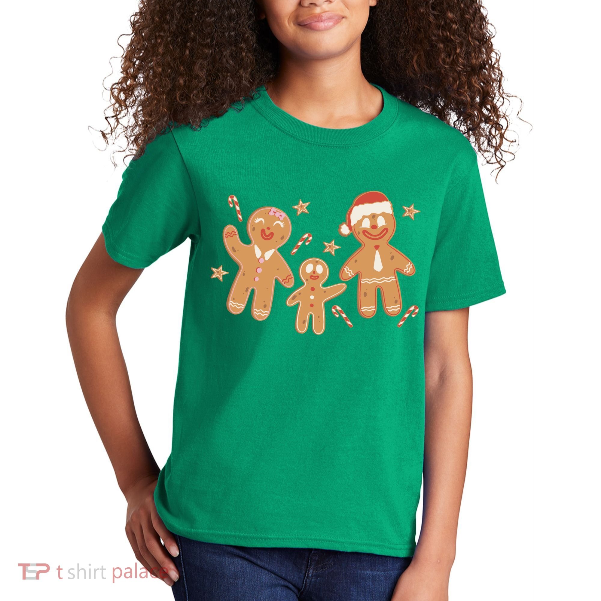 Christmas Gingerbread Cookie Family Cute Kids T-Shirt