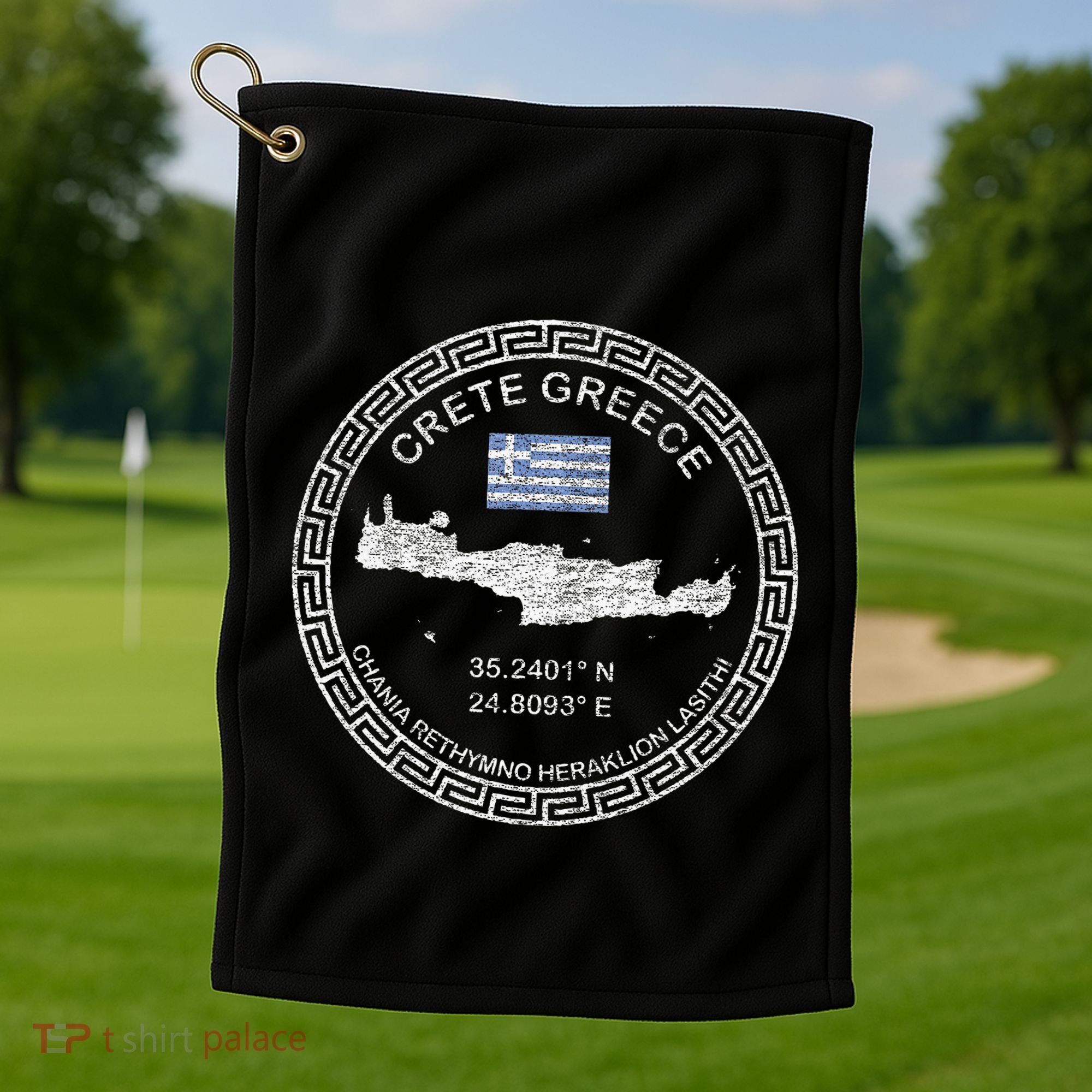 Crete Greece Chania Heraklion Rethymno Lasithi Crete Golf Towel