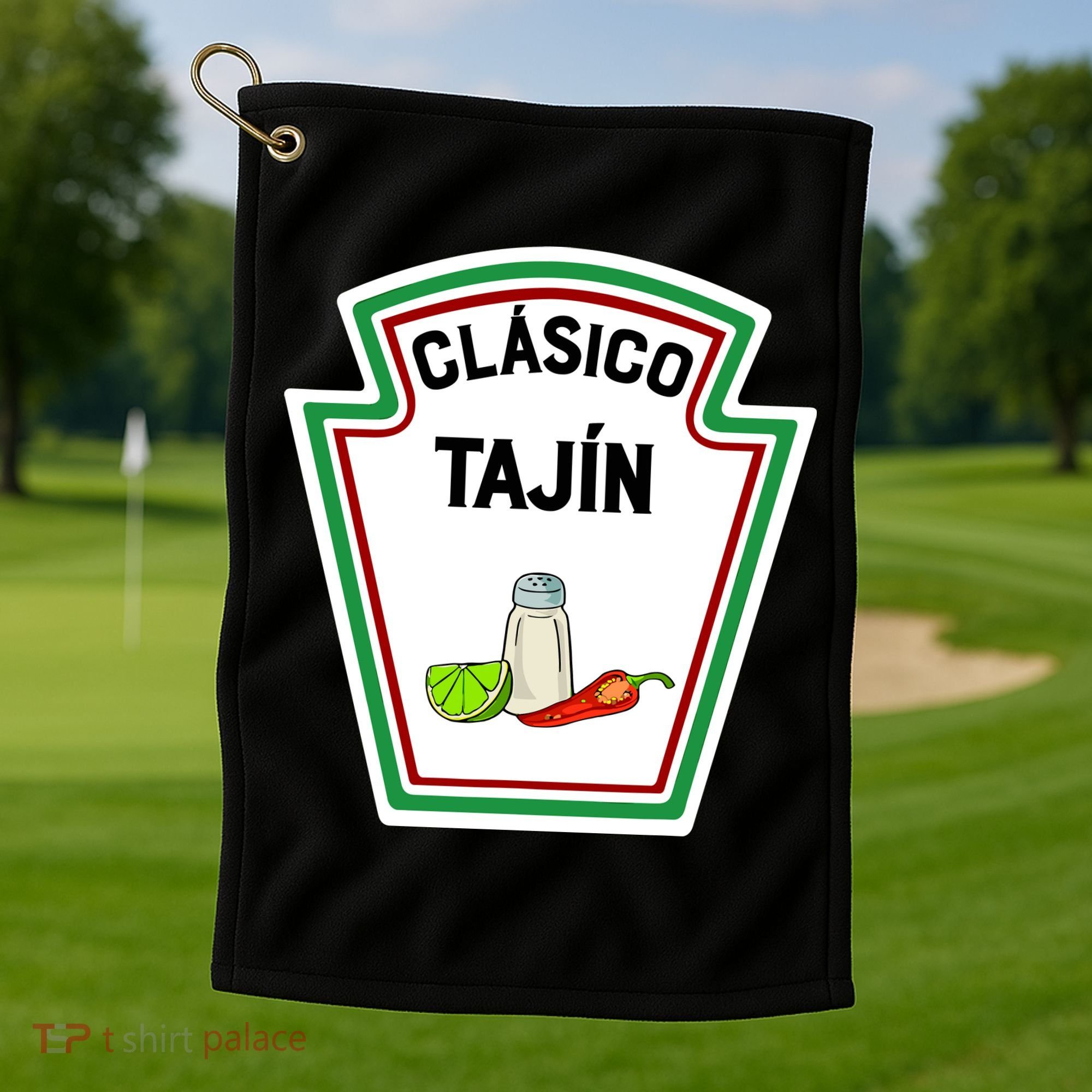 Cute Group Condiments Halloween Costume Family CláSico TajíN Golf Towel