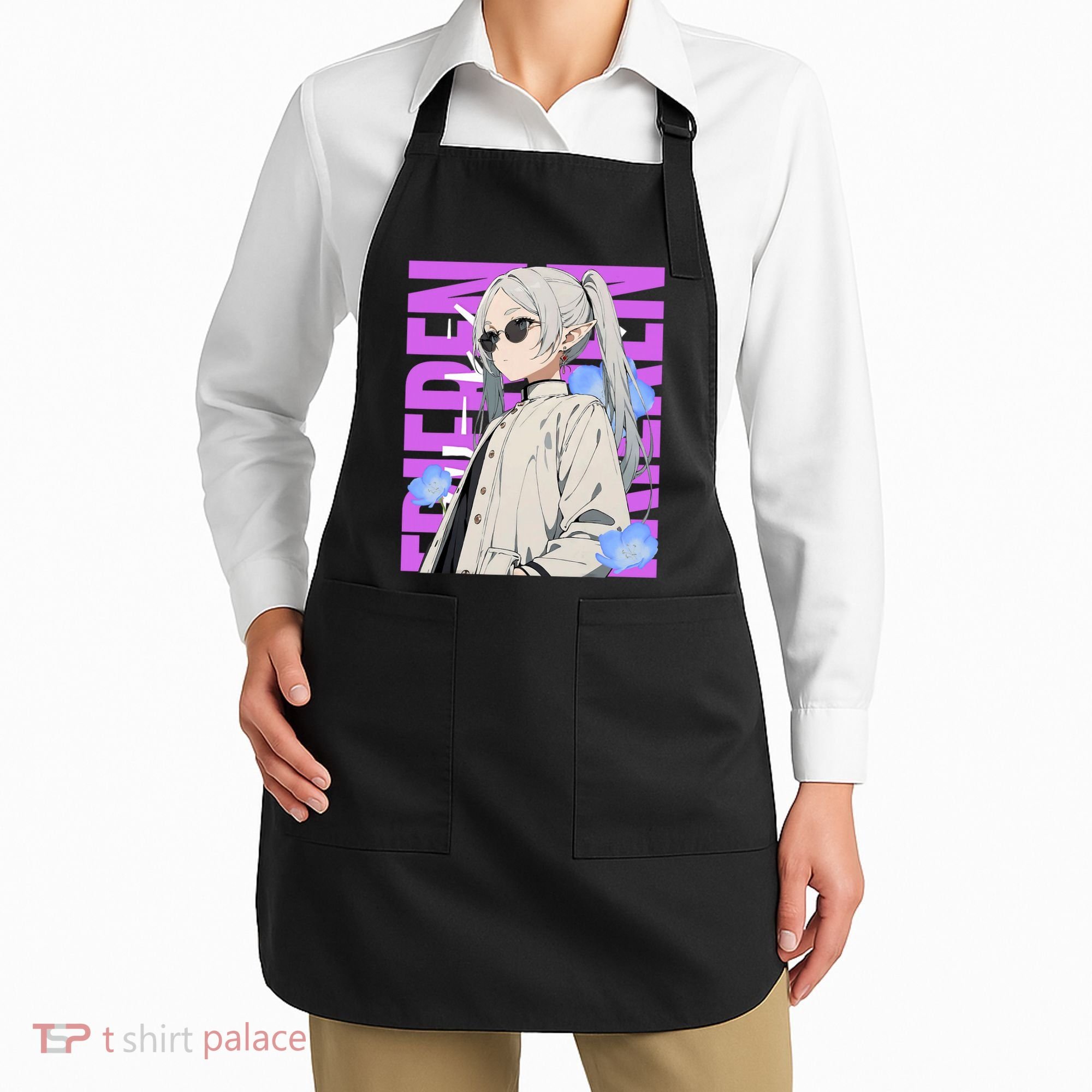 Cool Graphic Chill Day With Frieren Apron