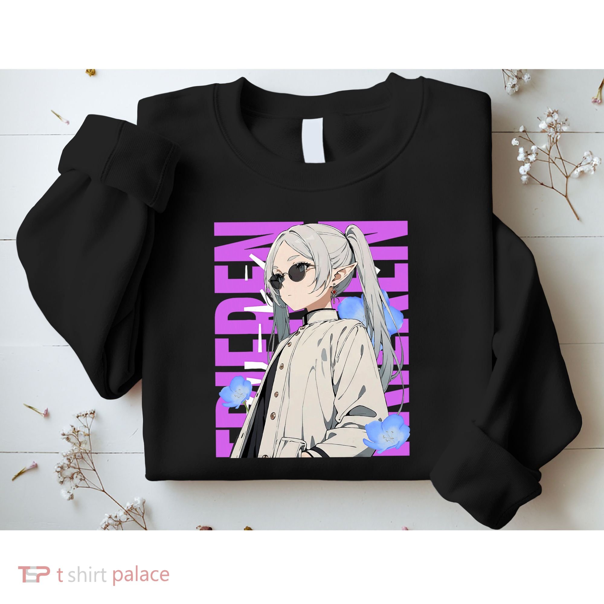 Cool Graphic Chill Day With Frieren Sweatshirt