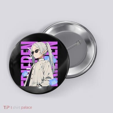 Cool Graphic Chill Day With Frieren Button