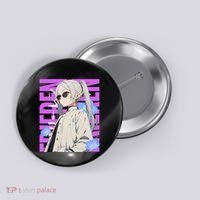 Cool Graphic Chill Day With Frieren Button thumb 0