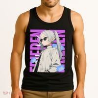 Cool Graphic Chill Day With Frieren Tank Top thumb 3