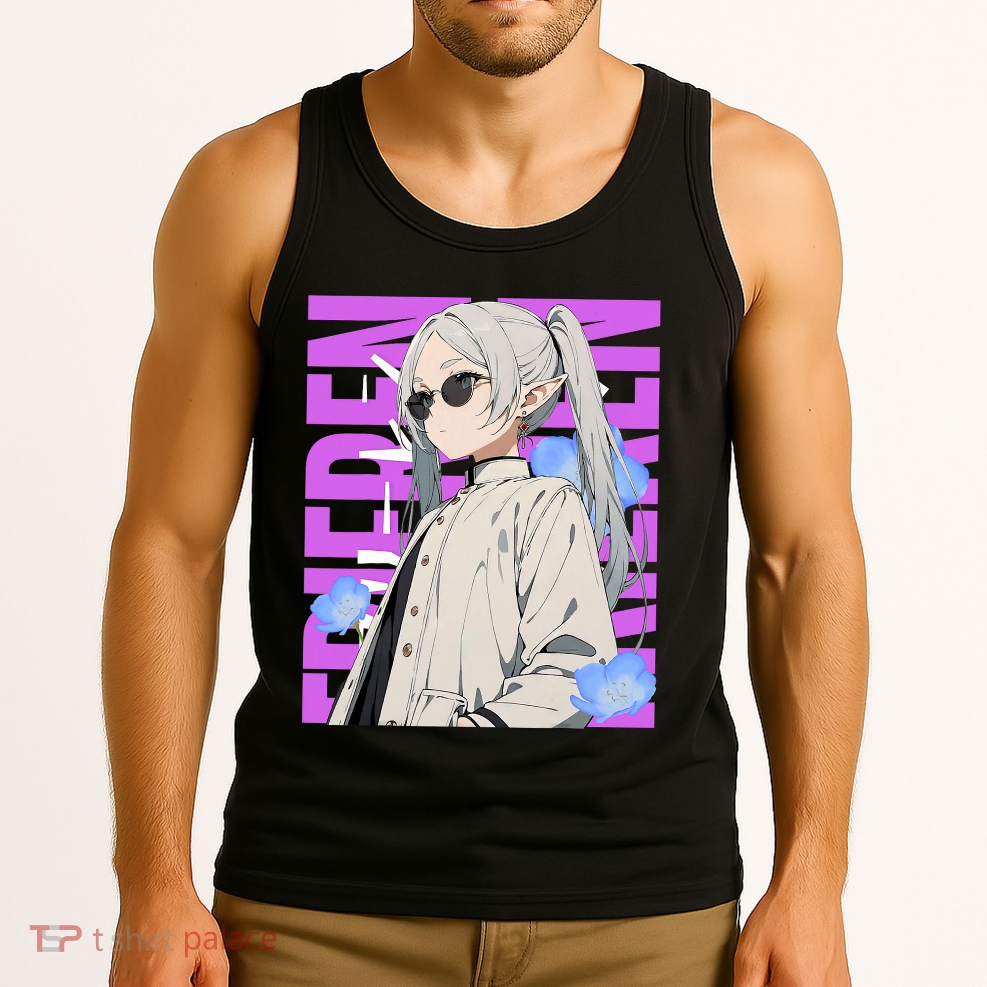 Cool Graphic Chill Day With Frieren Tank Top