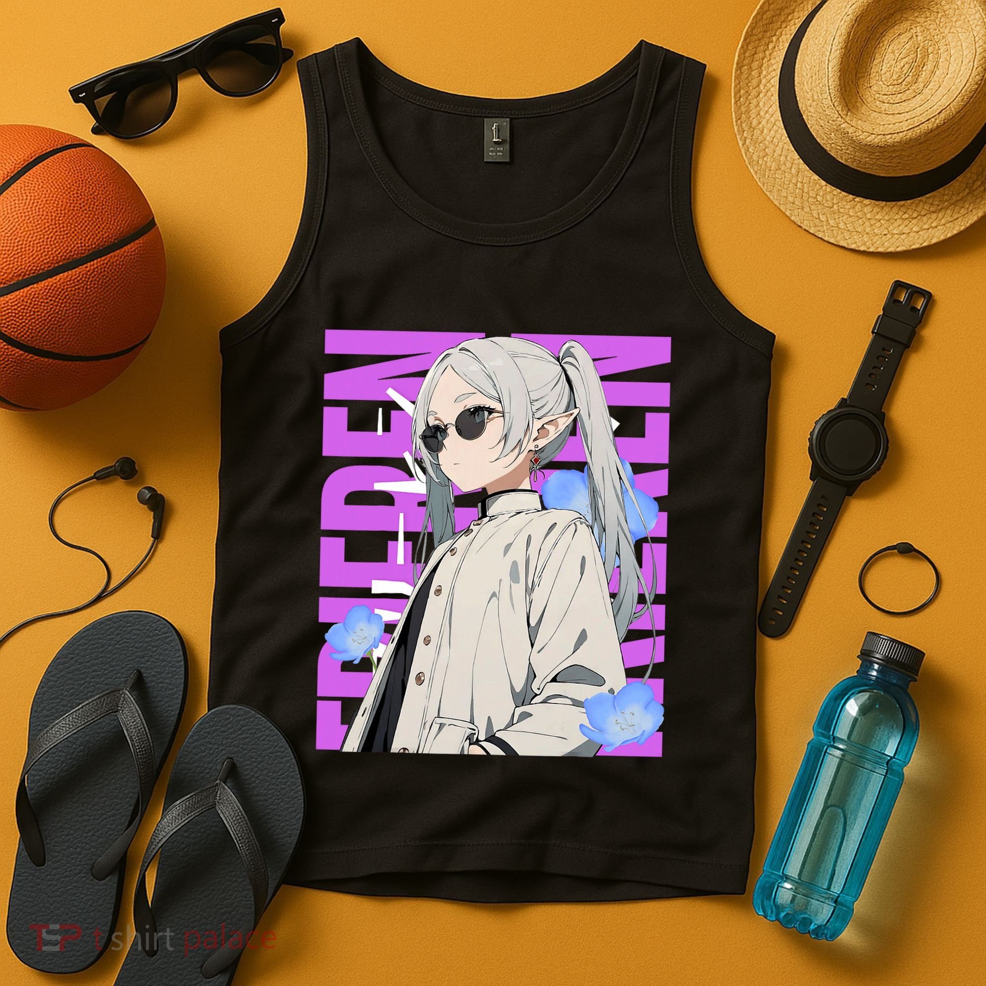 Cool Graphic Chill Day With Frieren Tank Top