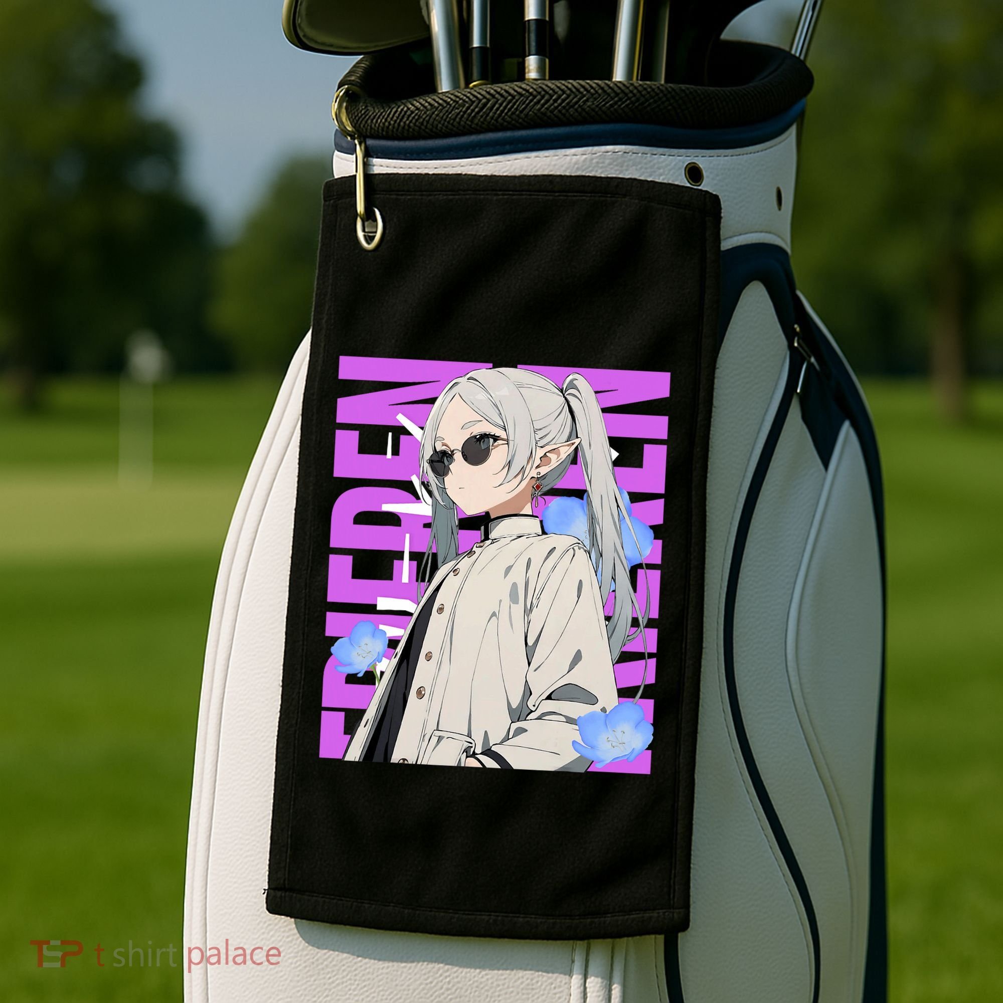 Cool Graphic Chill Day With Frieren Golf Towel