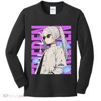 Cool Graphic Chill Day With Frieren Kids Long Sleeve Shirt thumb 0
