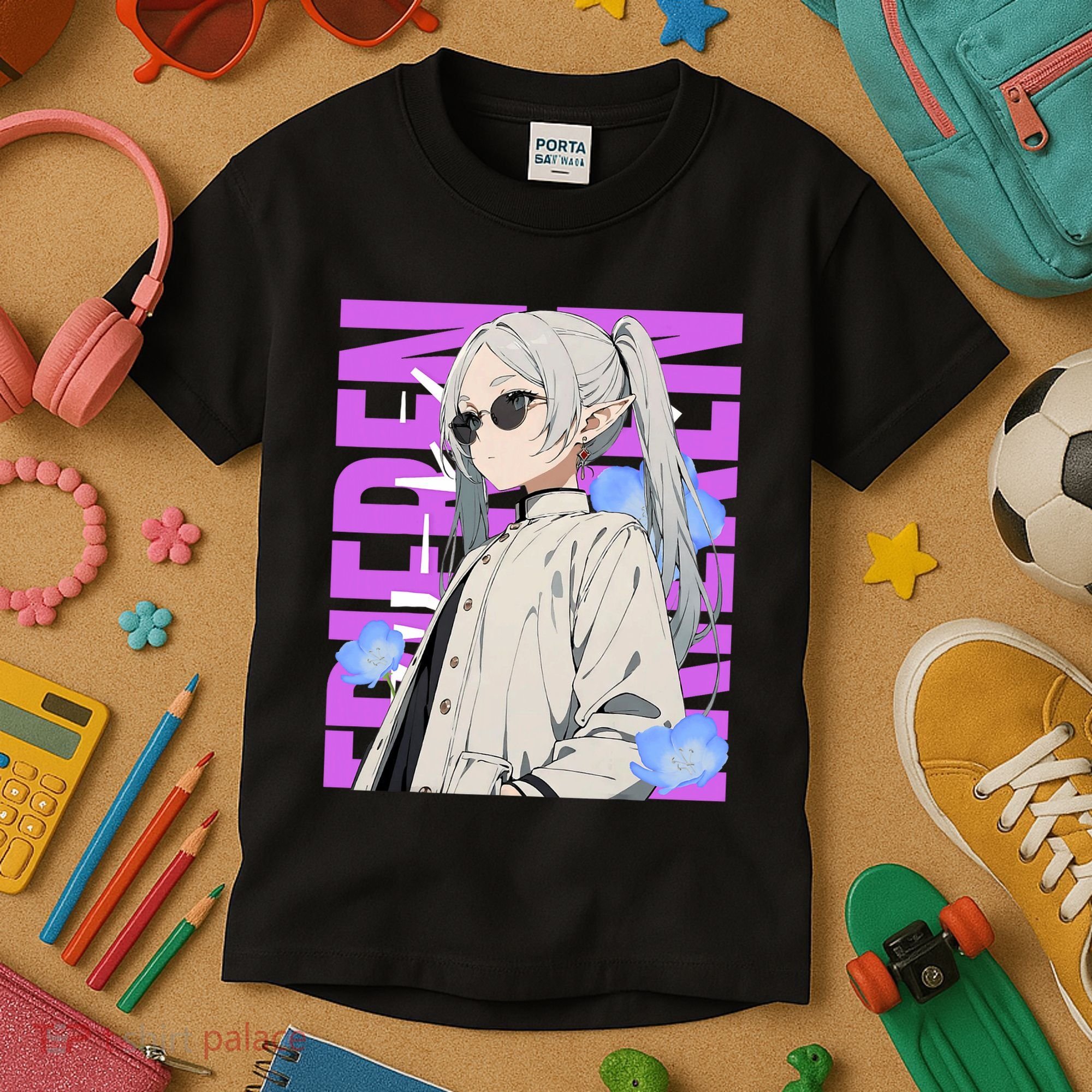 Cool Graphic Chill Day With Frieren Kids T-Shirt