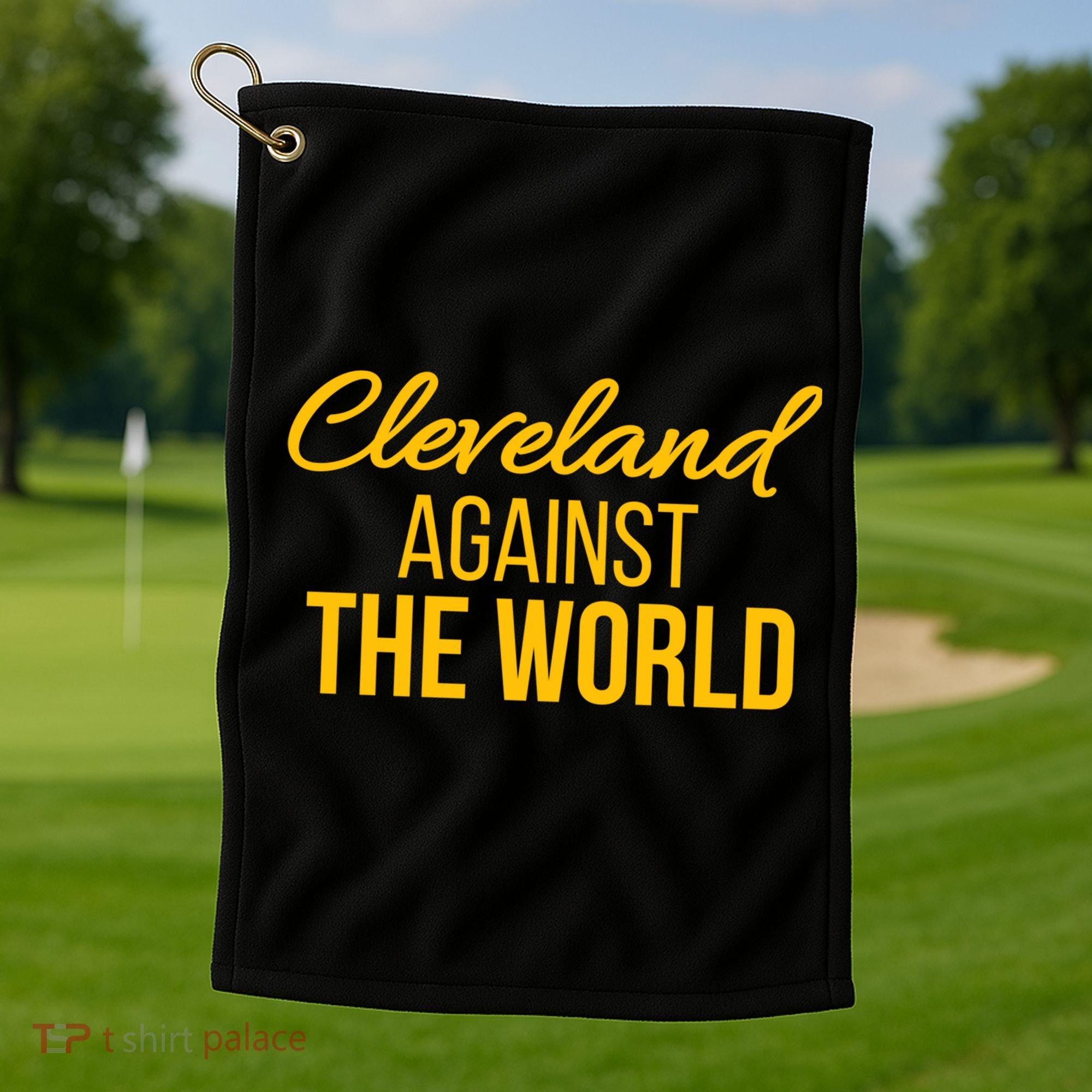 Cleveland Gift Cleveland Against The World Sweatshir Golf Towel