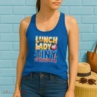 Cute gift Cafeteria Worker Appreciation Back To School Lunch Lady  Women's Tank Top thumb 2