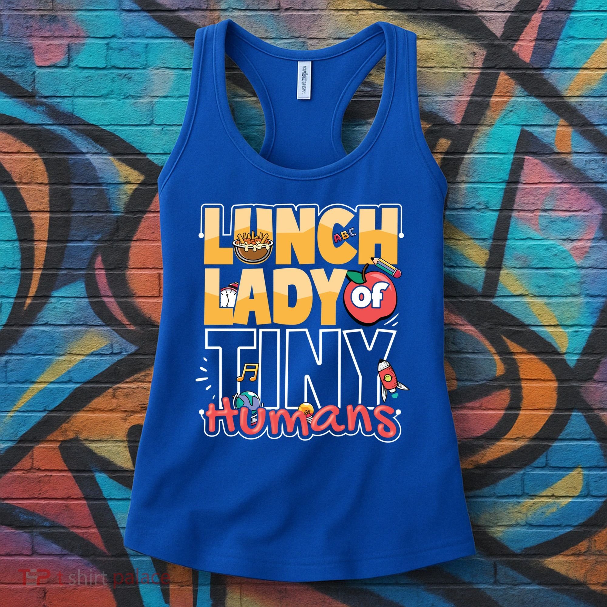 Cute gift Cafeteria Worker Appreciation Back To School Lunch Lady  Women's Tank Top