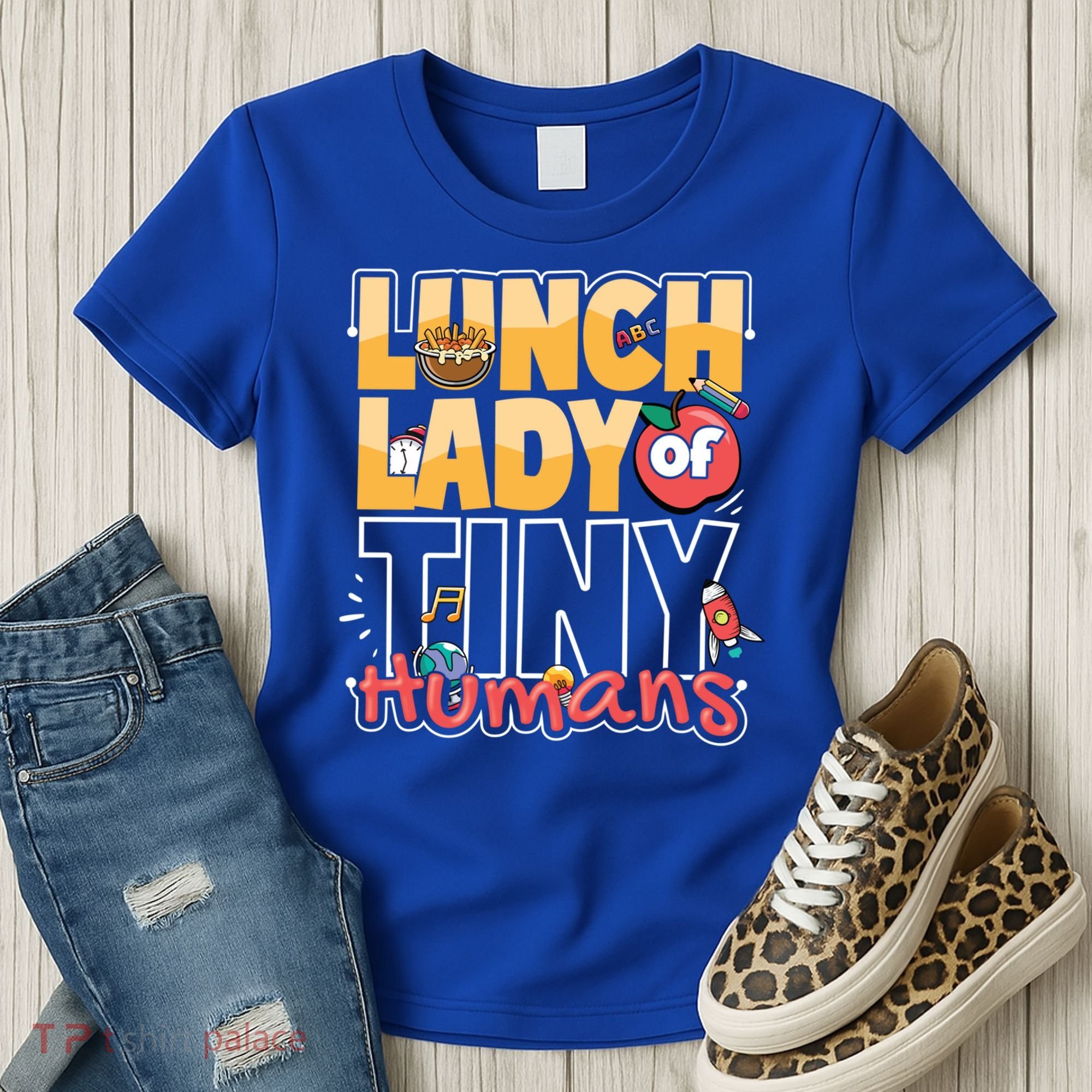 Cute gift Cafeteria Worker Appreciation Back To School Lunch Lady  Women's T-Shirt