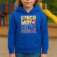 Cute gift Cafeteria Worker Appreciation Back To School Lunch Lady  Kids Hoodie thumb 3