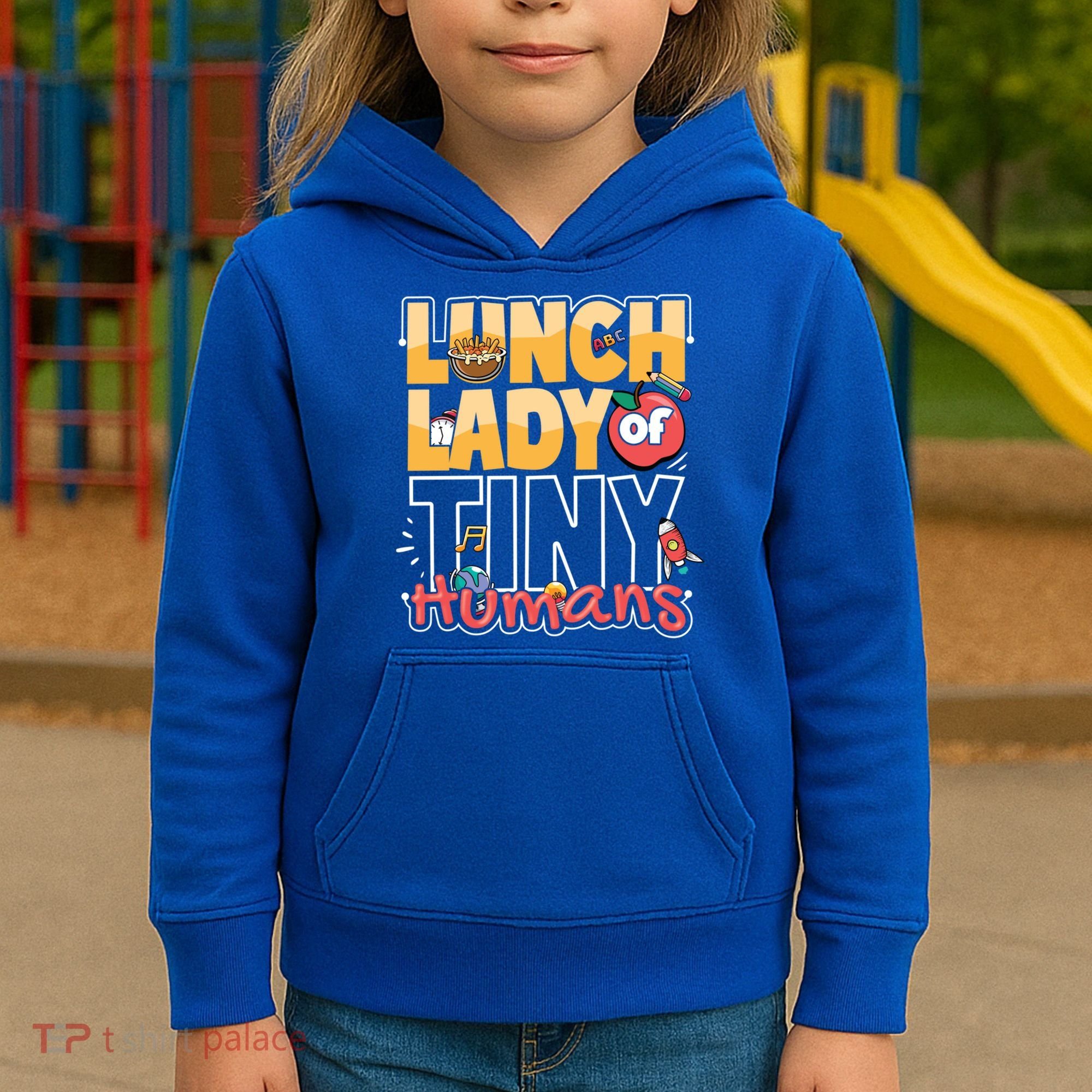 Cute gift Cafeteria Worker Appreciation Back To School Lunch Lady  Kids Hoodie