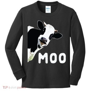 Cow Gift Kids Long Sleeve Shirt