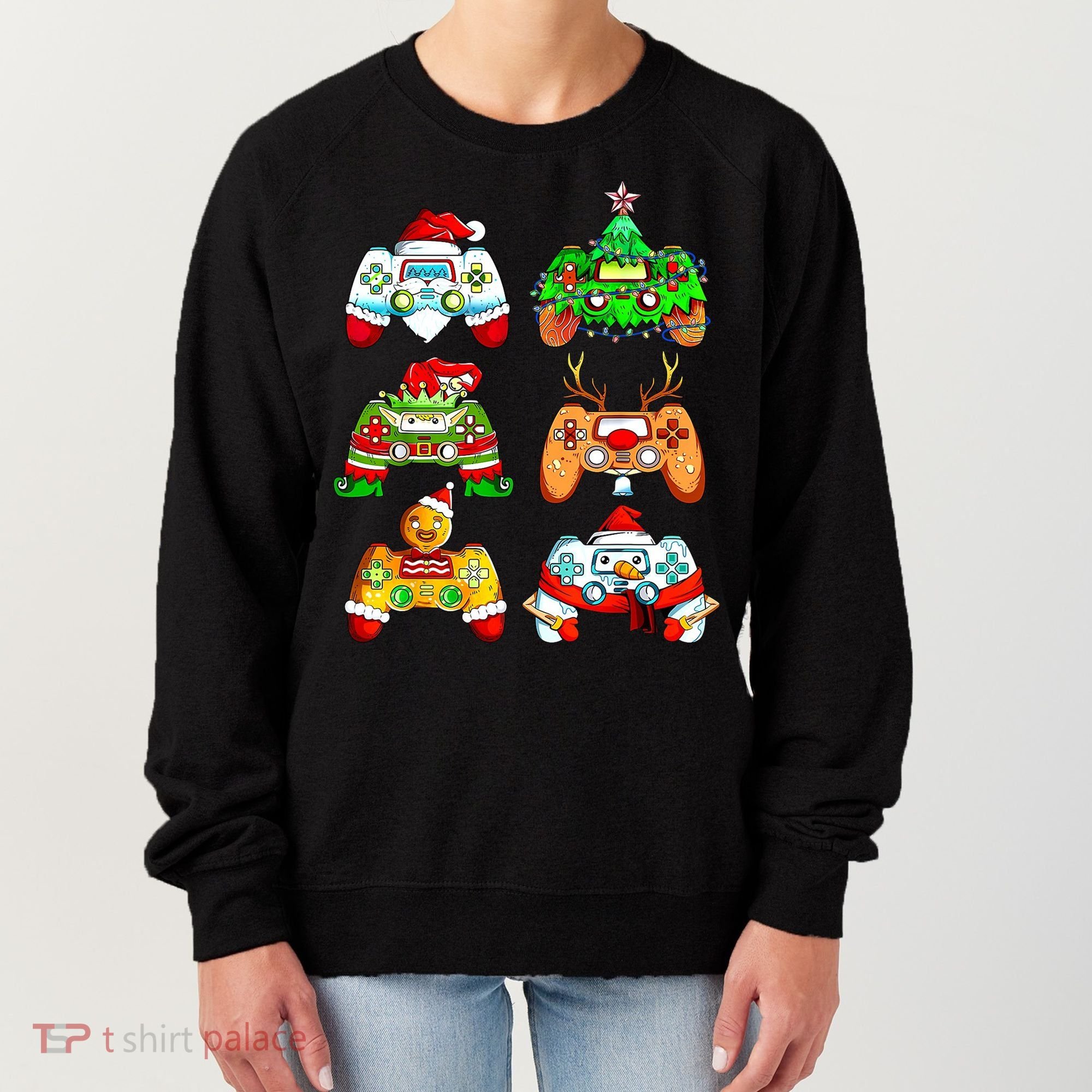 Christmas Gamer Controller Holiday Gift Women's Sweatshirt