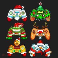 Christmas Gamer Controller Holiday Gift Women's Sweatshirt thumb 2