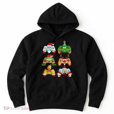 Christmas Gamer Controller Holiday Gift Hoodie