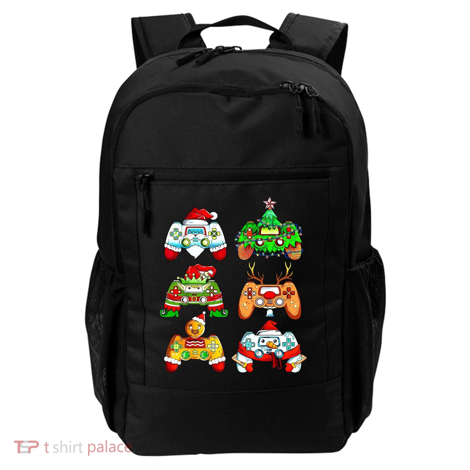 Christmas Gamer Controller Holiday Gift Backpack