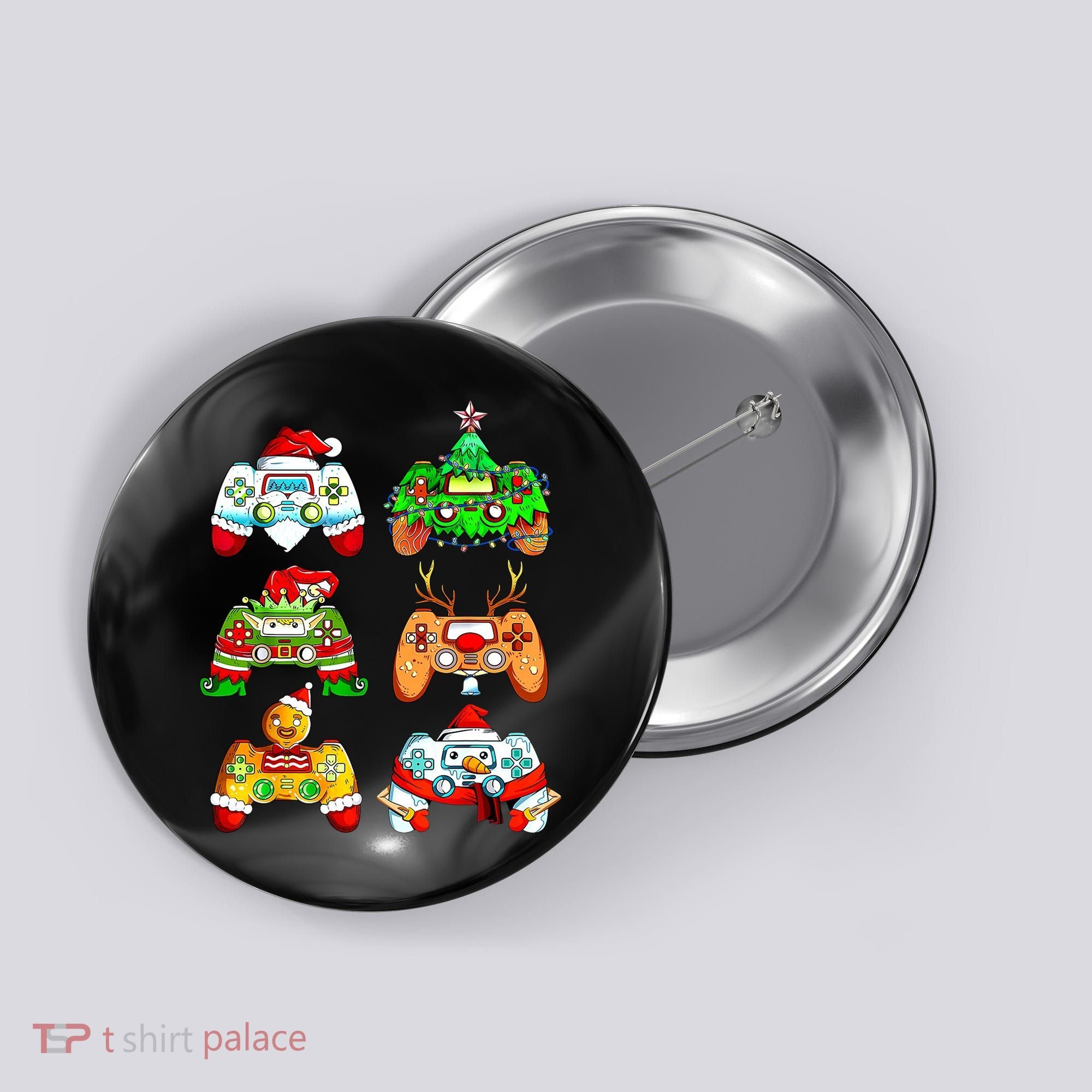 Christmas Gamer Controller Holiday Gift Button
