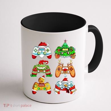 Christmas Gamer Controller Holiday Gift Coffee Mug back