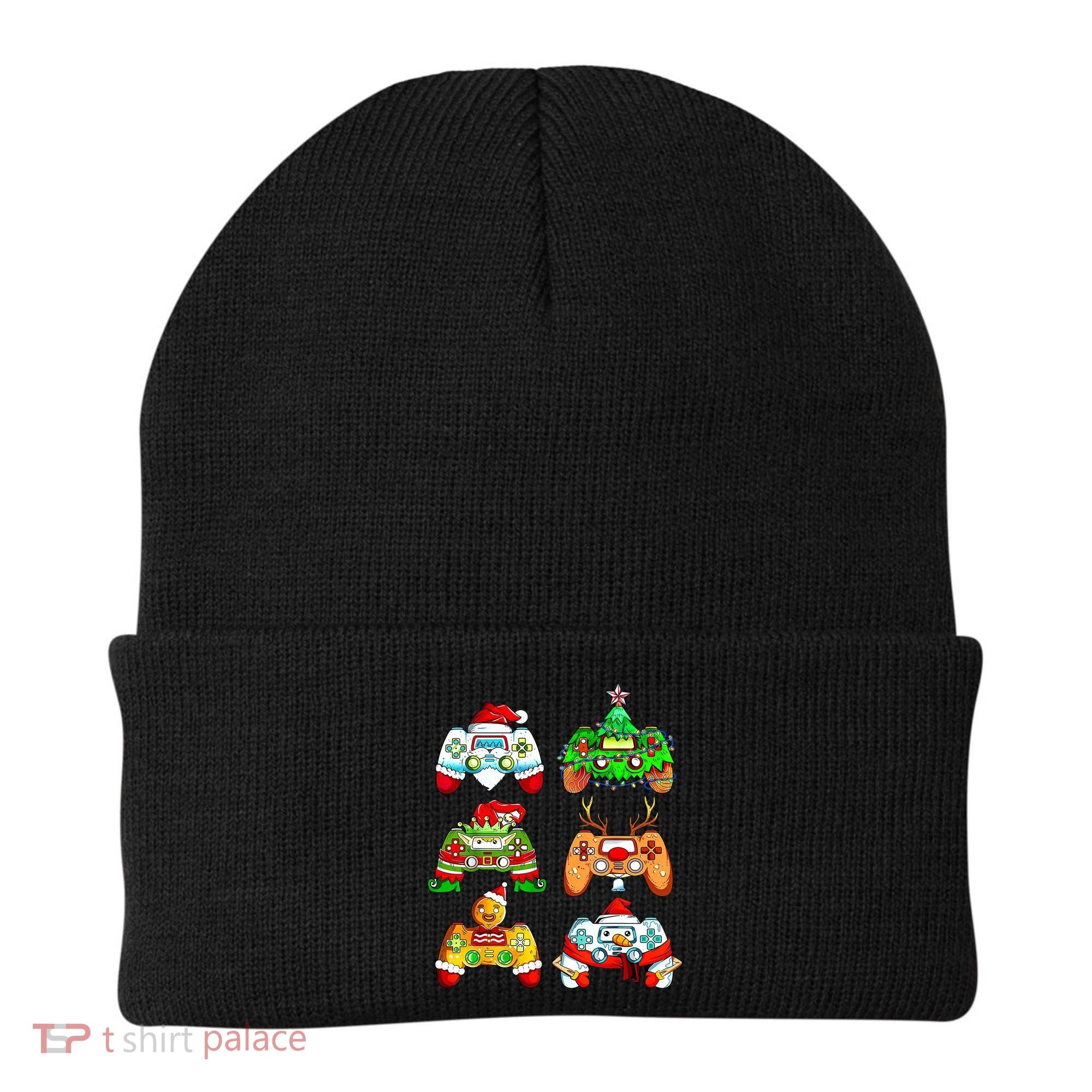 Christmas Gamer Controller Holiday Gift Beanie