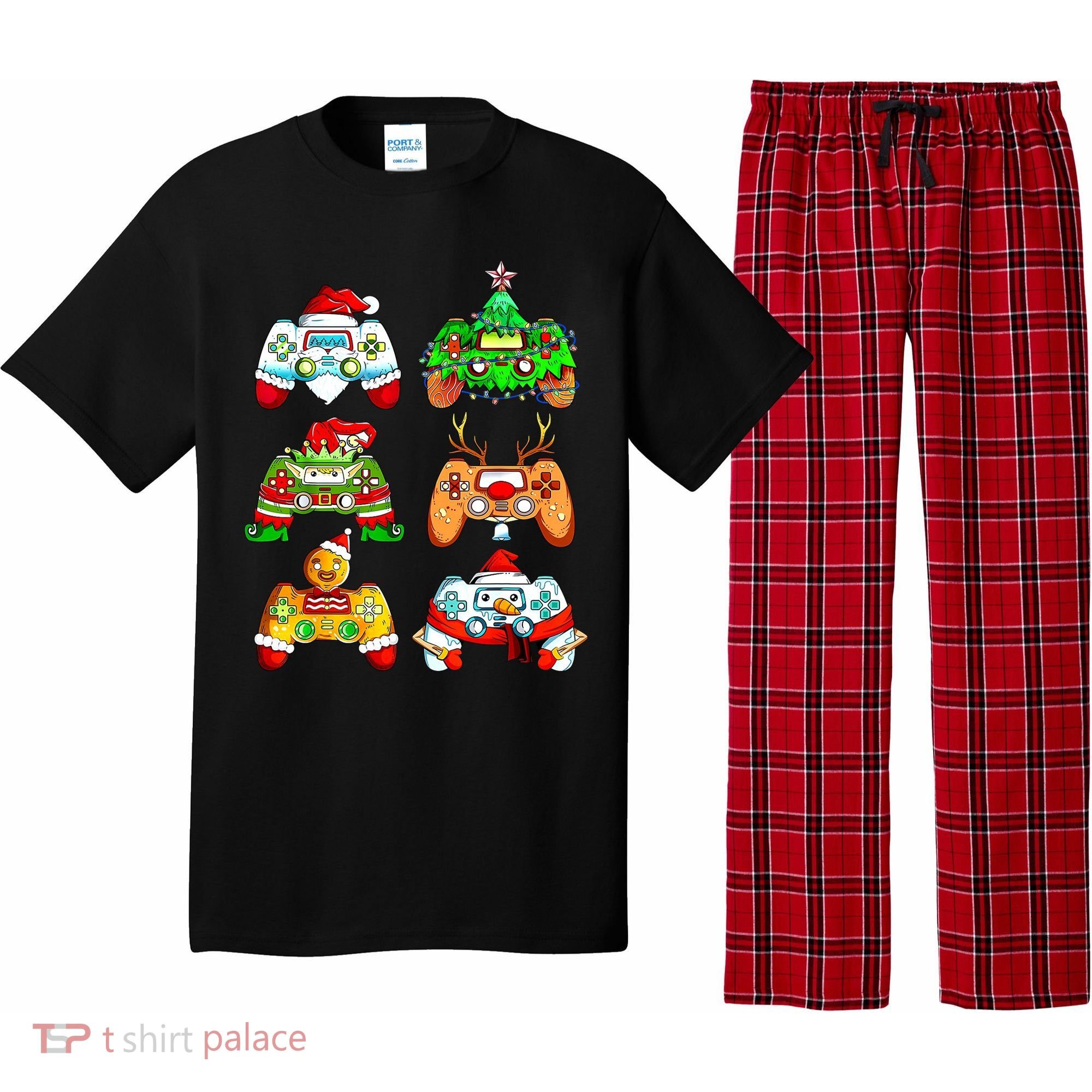 Christmas Gamer Controller Holiday Gift Pajama Set