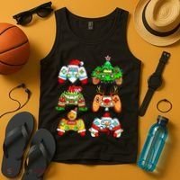 Christmas Gamer Controller Holiday Gift Tank Top thumb 4