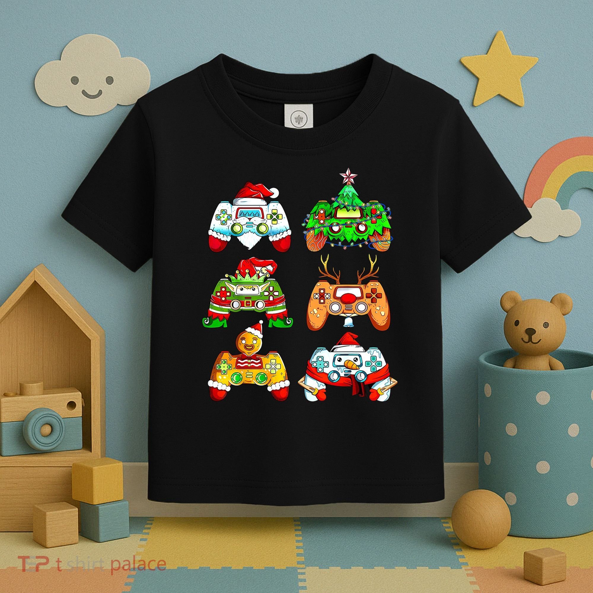 Christmas Gamer Controller Holiday Gift Toddler T-Shirt