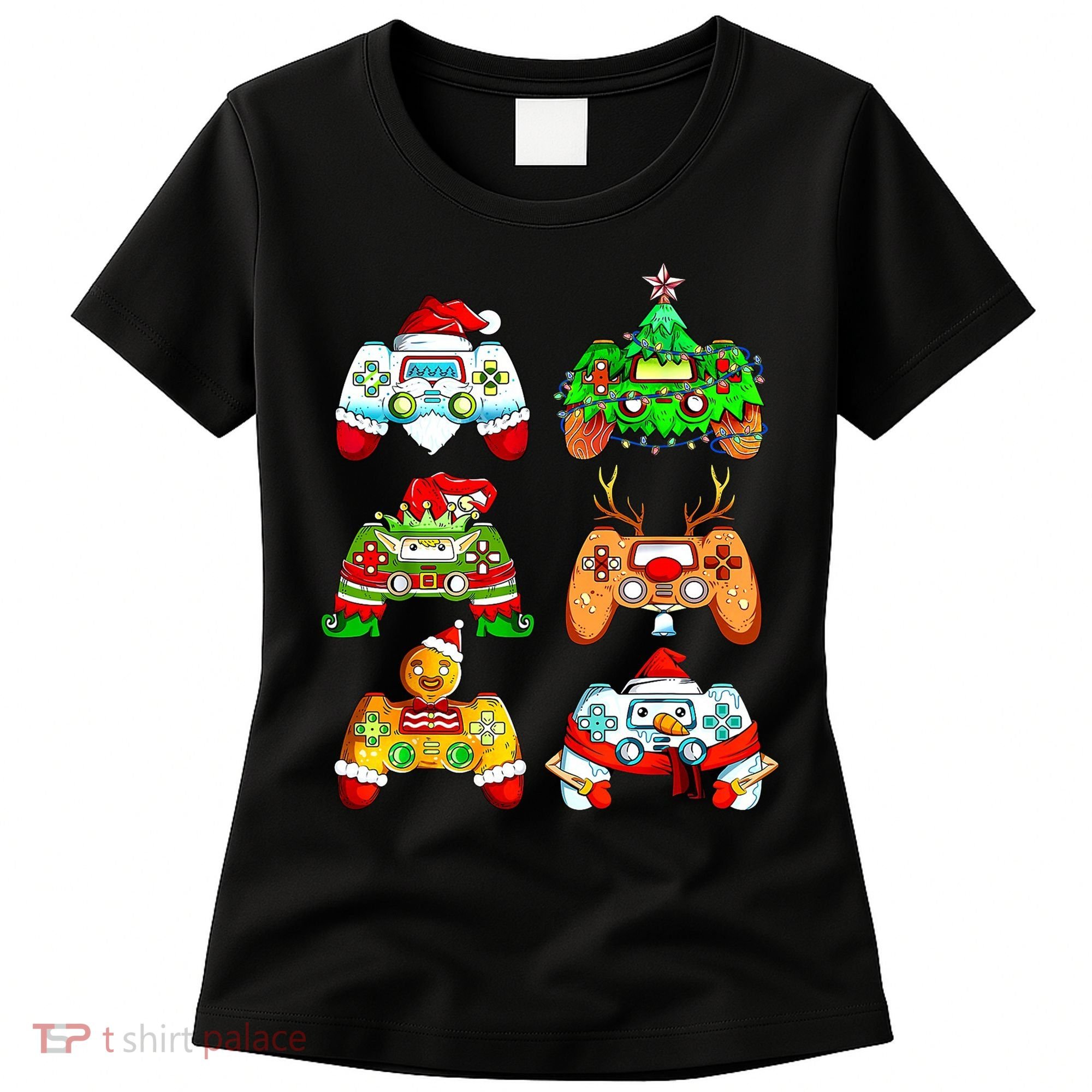 Christmas Gamer Controller Holiday Gift Women's T-Shirt