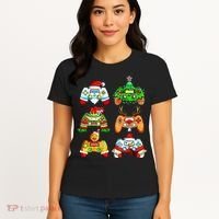 Christmas Gamer Controller Holiday Gift Women's T-Shirt thumb 4