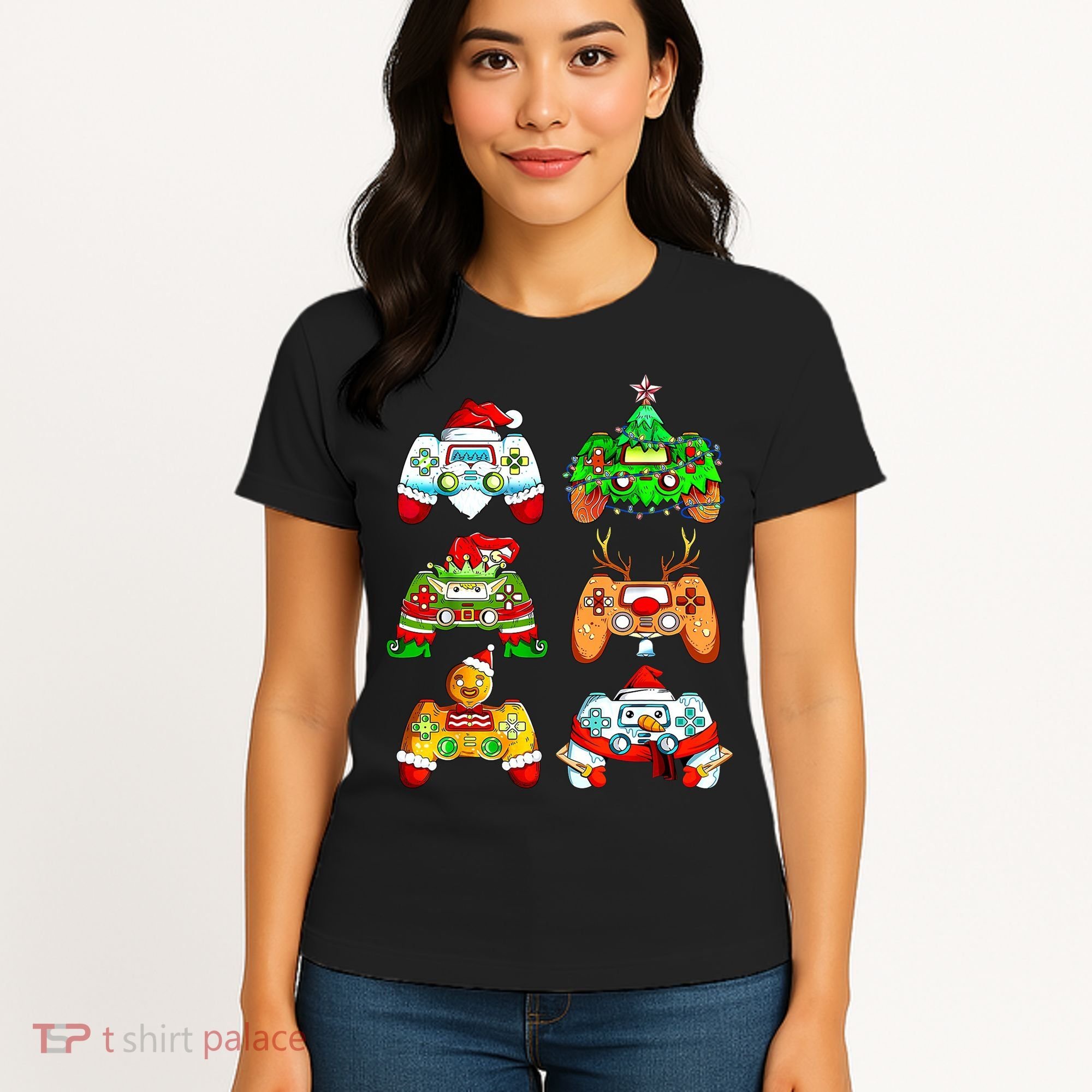 Christmas Gamer Controller Holiday Gift Women's T-Shirt