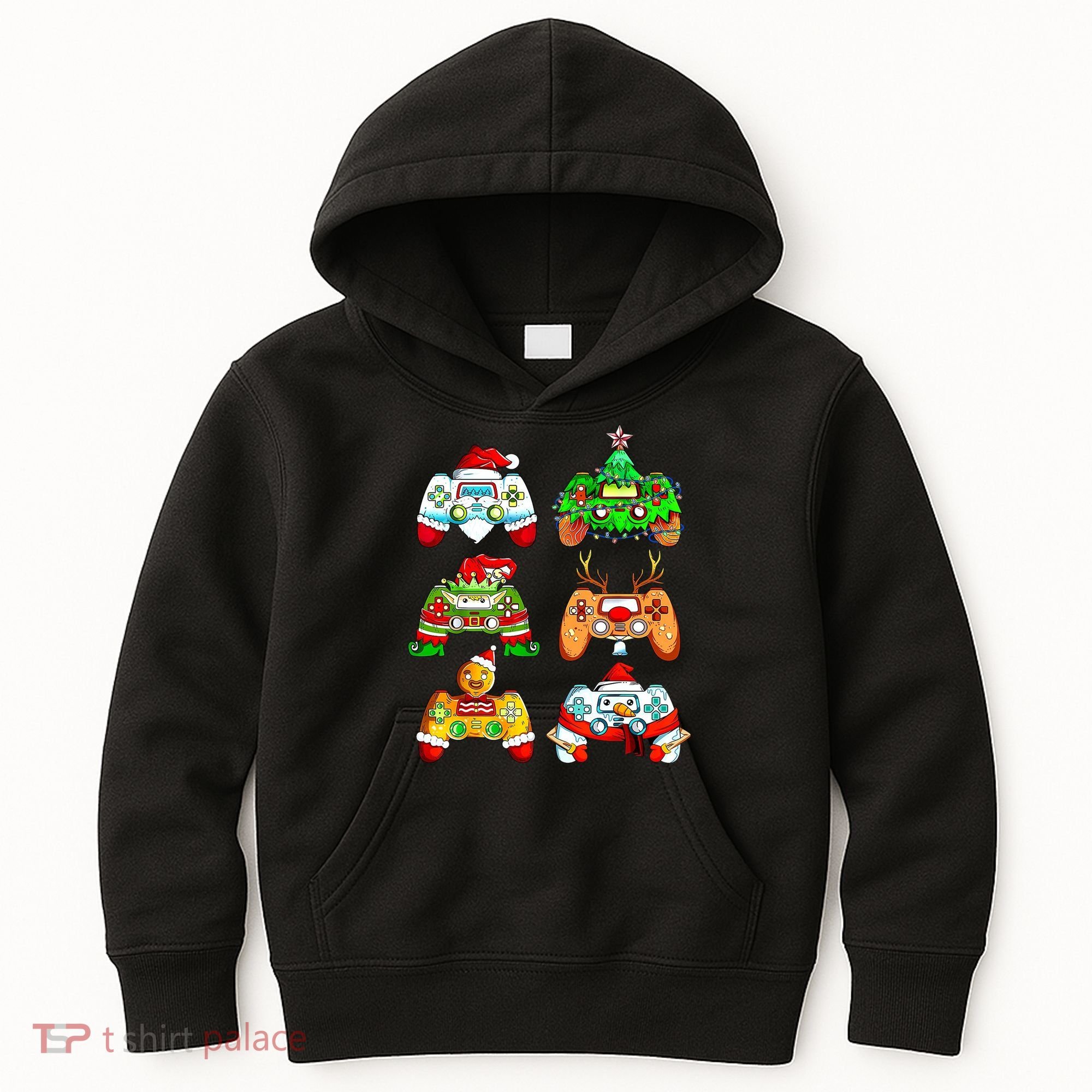 Christmas Gamer Controller Holiday Gift Kids Hoodie