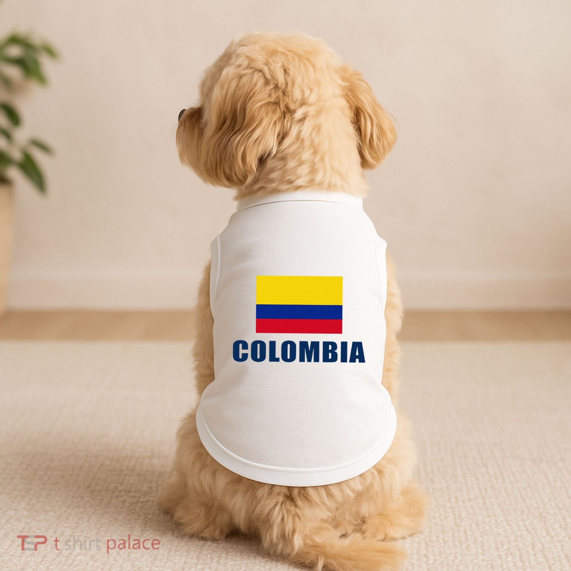 Colombia Gift Columbian Flag Pride Gift Doggie Tank