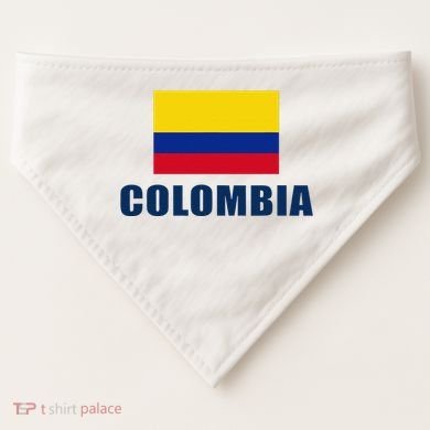 Colombia Gift Columbian Flag Pride Gift USA-Made Doggie Bandana