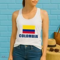 Colombia Gift Columbian Flag Pride Gift Women's Tank Top thumb 2