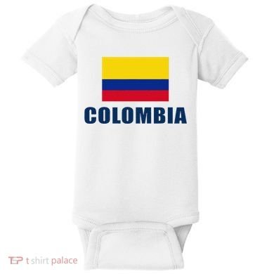 Colombia Gift Columbian Flag Pride Gift Baby Bodysuit