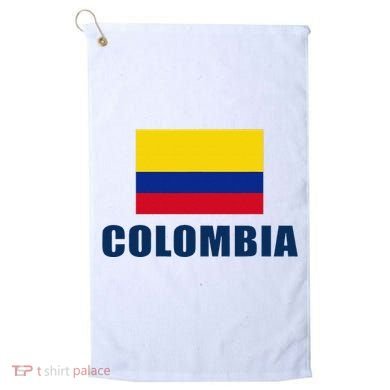Colombia Gift Columbian Flag Pride Gift Golf Towel