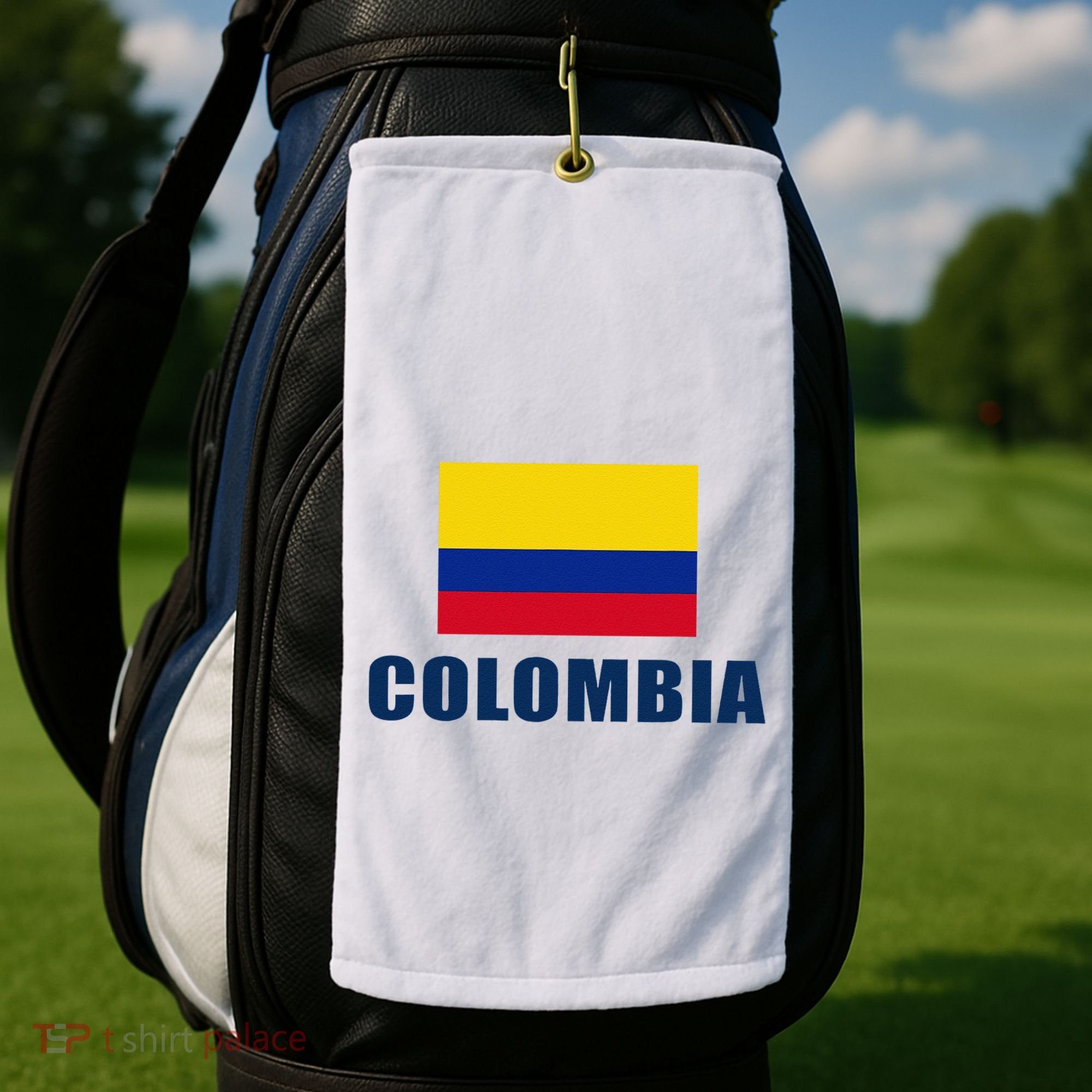 Colombia Gift Columbian Flag Pride Gift Golf Towel