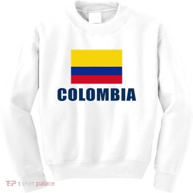 Colombia Gift Columbian Flag Pride Gift Kids Sweatshirt