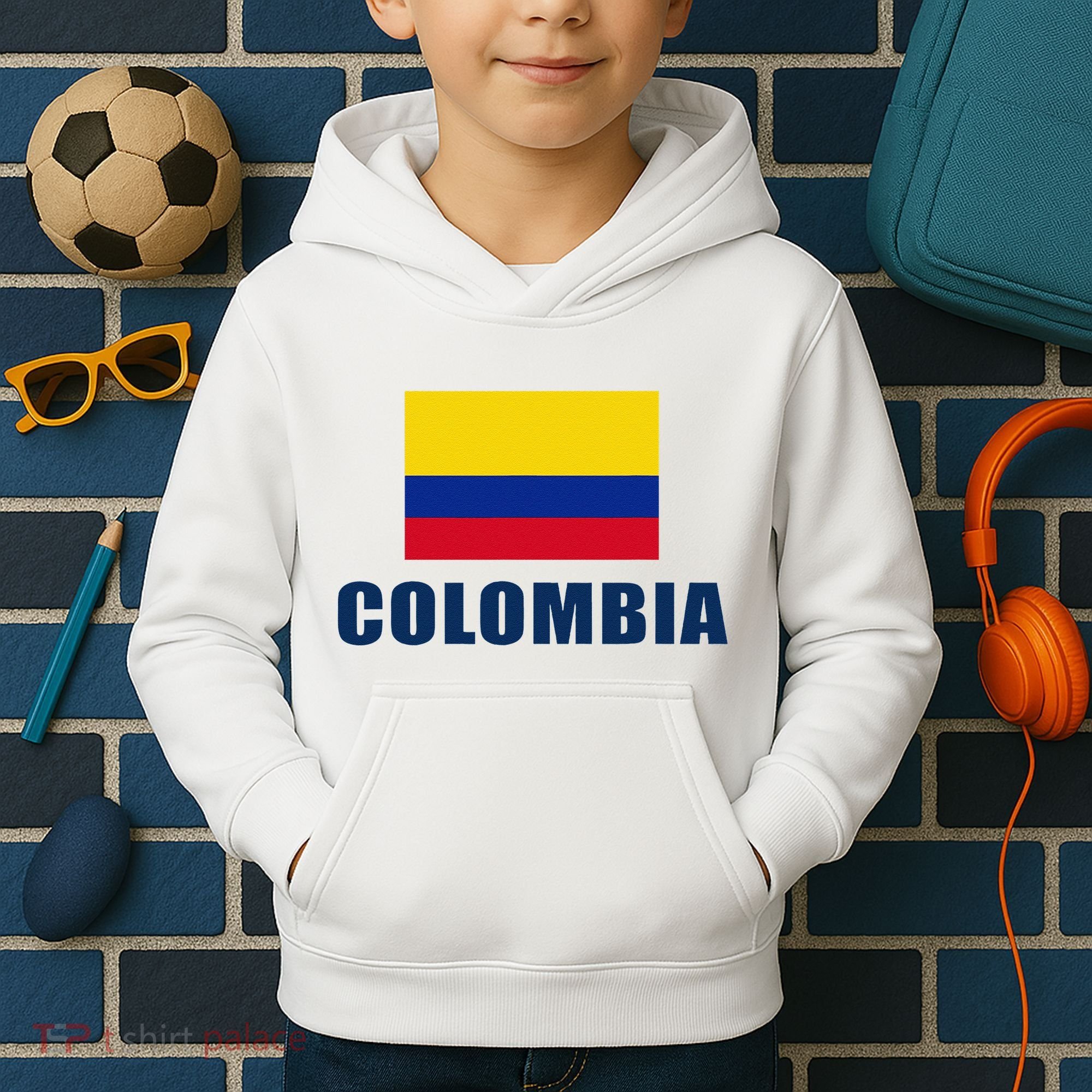 Colombia Gift Columbian Flag Pride Gift Kids Hoodie