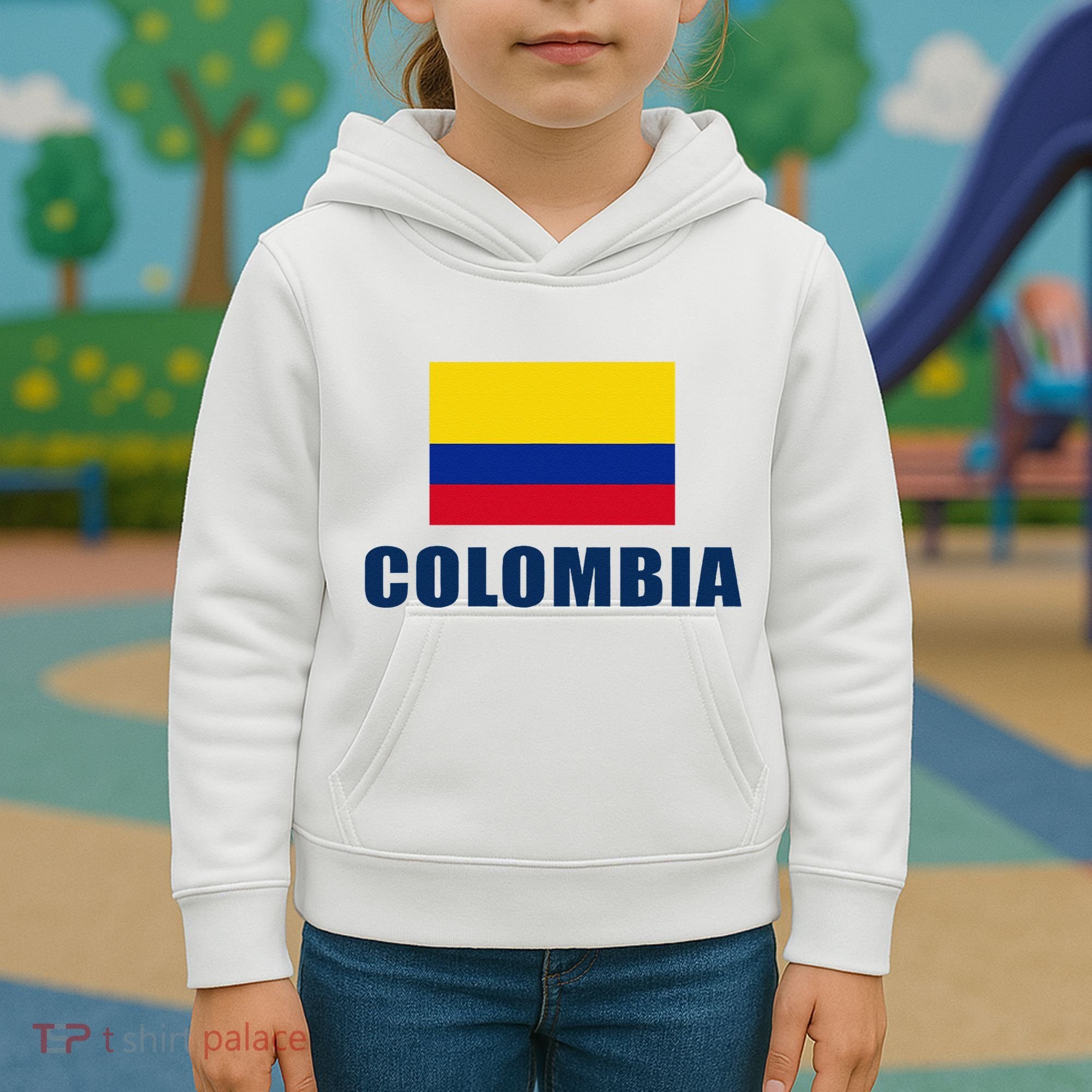 Colombia Gift Columbian Flag Pride Gift Kids Hoodie