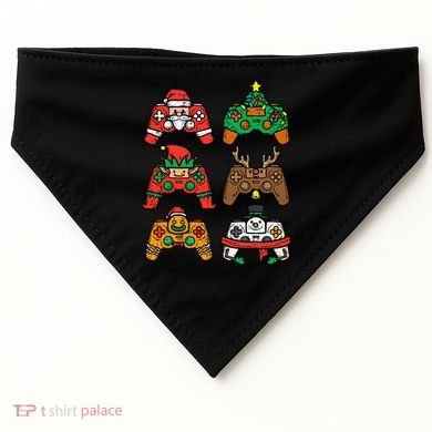 Christmas Gamer Controller Xmas Gaming  USA-Made Doggie Bandana