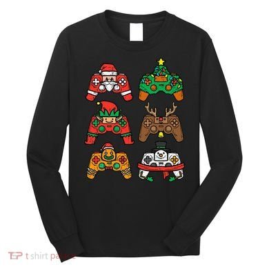 Christmas Gamer Controller Xmas Gaming  Long Sleeve Shirt