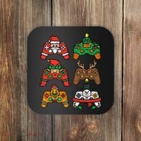 Christmas Gamer Controller Xmas Gaming  Coaster thumb 0