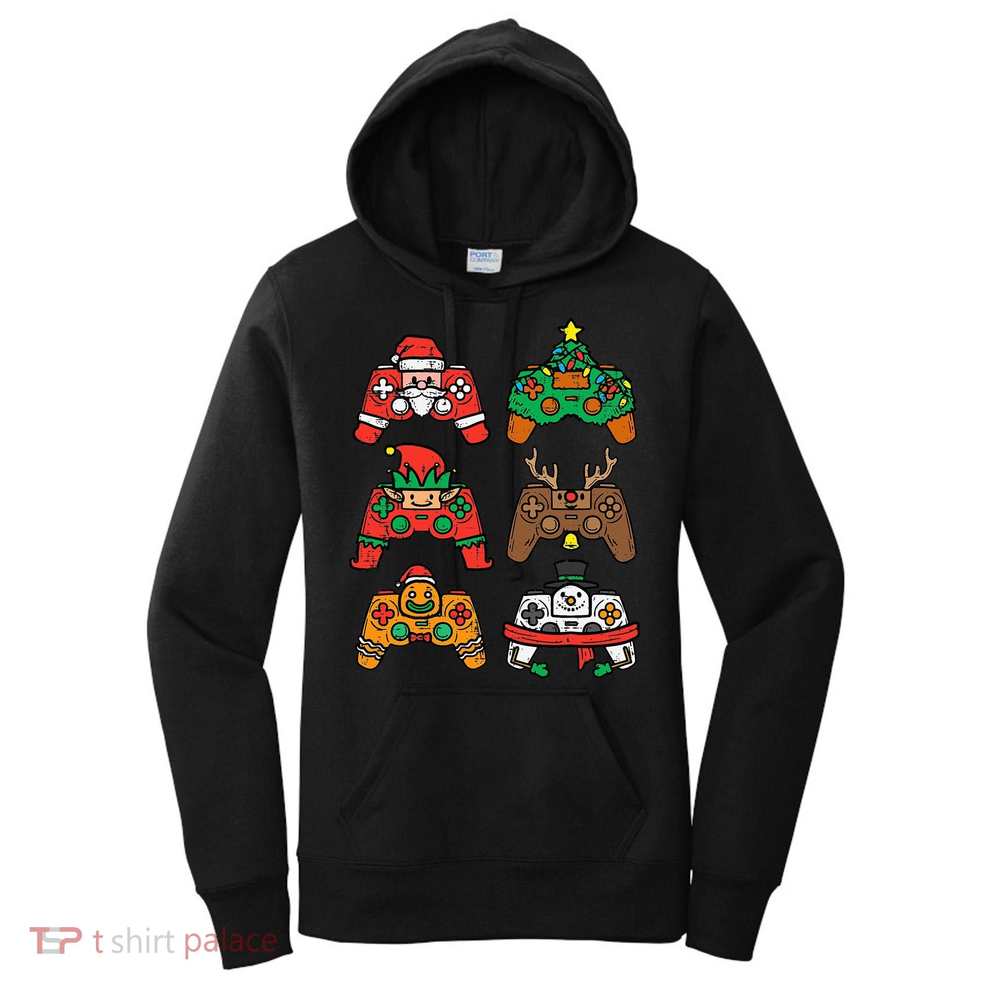 Christmas Gamer Controller Xmas Gaming  Women's Hoodie