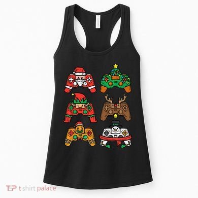 Christmas Gamer Controller Xmas Gaming  Women's Tank Top