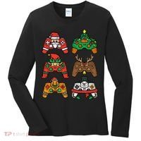 Christmas Gamer Controller Xmas Gaming  Women's Long Sleeve Shirt thumb 0