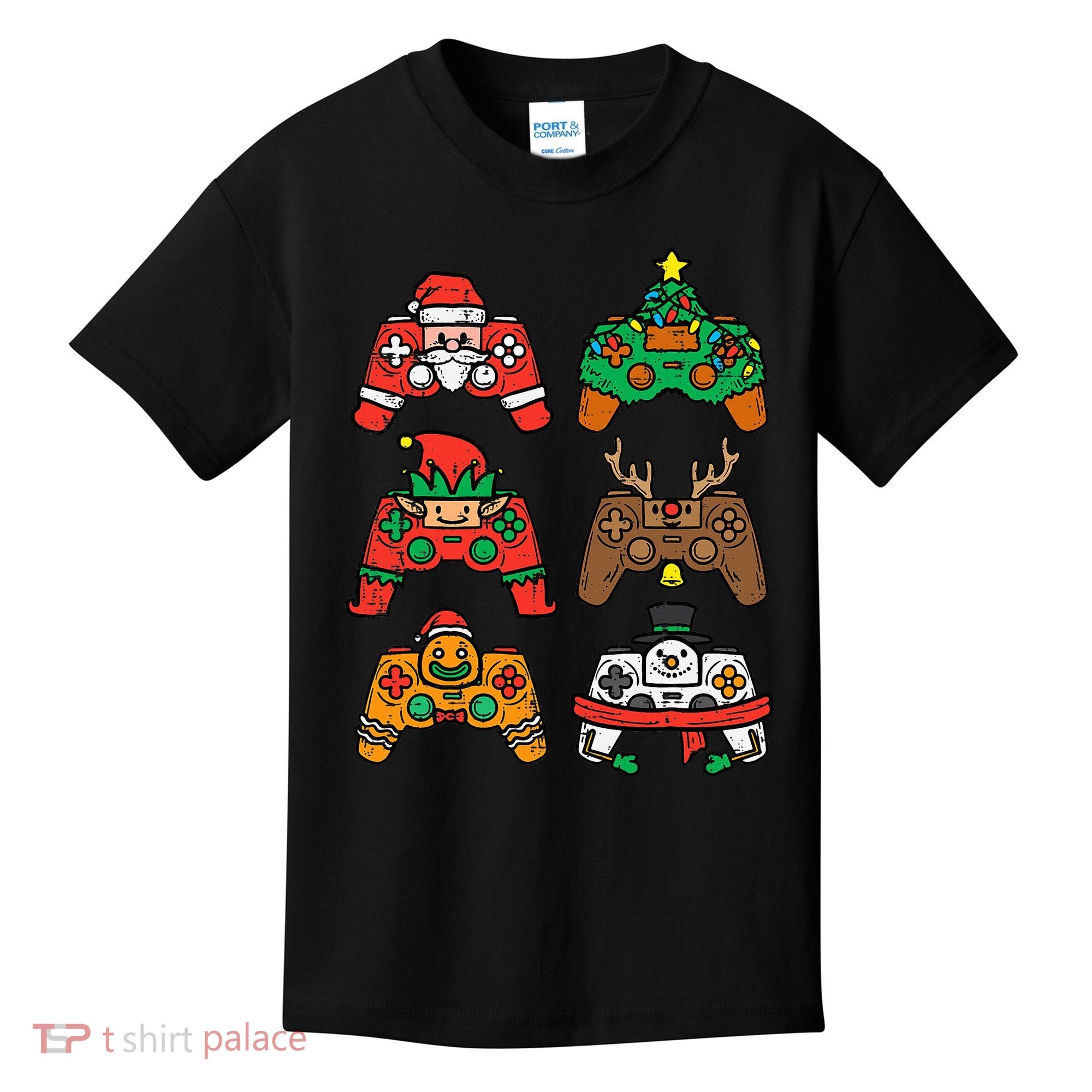 Christmas Gamer Controller Xmas Gaming  Kids T-Shirt